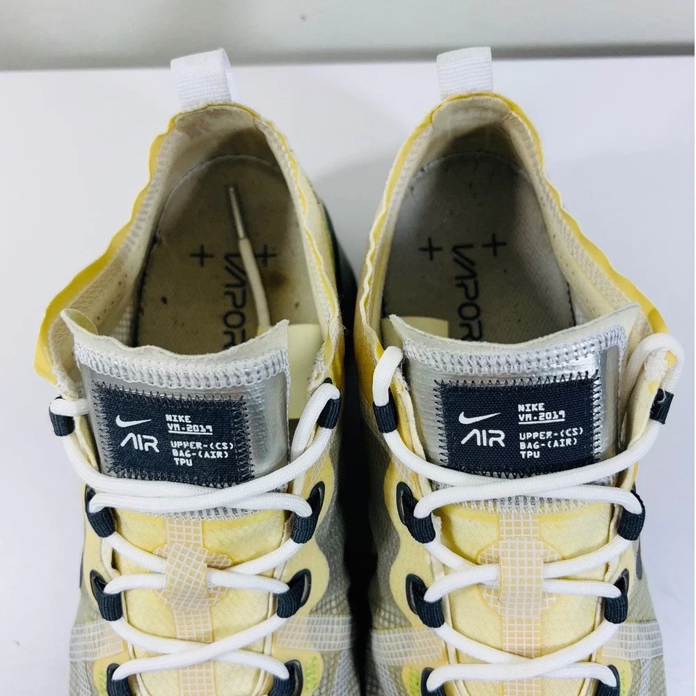 Nike Air Vapormax‎ 2019 PRM Platinum White Grey Lime Green AT6810-100 Men's 8